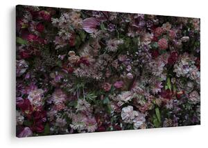 Tablou - Perete de flori (90x60 cm)