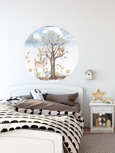 Poveste cu animalute - sticker decorativ