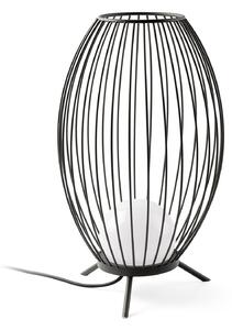 FARO BARCELONA Lumina de terasă cu LED-uri colivie în cușcă design, Negru, Metal, Modern