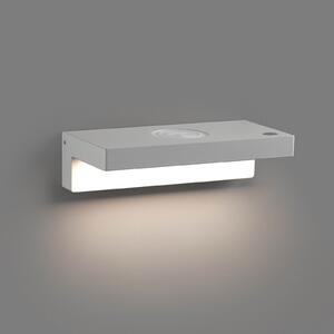 FARO BARCELONA Aplică perete LED Well, USB+Wireless Charger, alb, reglabil, Alb, Camera de zi / sufragerie, Metal, Modern
