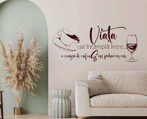 Sticker decorativ - Coffee and Wine
