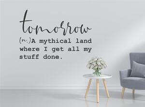 Sticker decorativ - About tomorrow