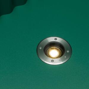 FARO BARCELONA Lampă încastrare sol Geiser GU10, rezistentă, Metalic, Metal, Modern