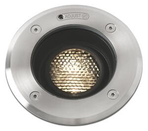 FARO BARCELONA Geiser încastrat lumina LED, rezistent la apă de mare, 13cm, 10°, Metalic, Metal, Modern