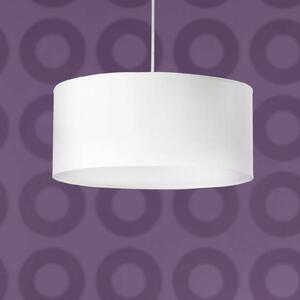 FARO BARCELONA Lampă suspendată Seven 40 cm, reglabil, Alb, Camera de zi / sufragerie, Țesătură / Textil, Modern