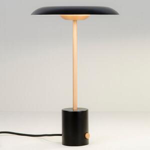 FARO BARCELONA Lampă de masă LED Hoshi cu dimmer, negru-cupru, reglabil, Negru, Camera de zi / sufragerie, Metal, Modern