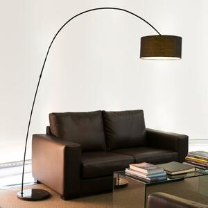 FARO BARCELONA Lampă de podea decorativă PAPUA, negru, Negru, Camera de zi / sufragerie, Metal, Modern