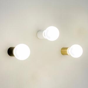 FARO BARCELONA Ten - aplică de perete minimalistă, satin auriu, Auriu / Alamă, Camera de zi / sufragerie, Metal, Modern