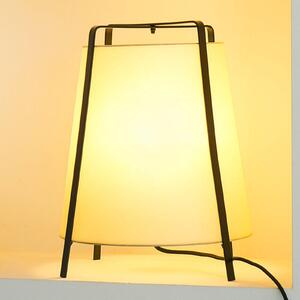 FARO BARCELONA Lampă de masă Akane fabricată în Spania, Negru, Camera de zi / sufragerie, Metal, Modern