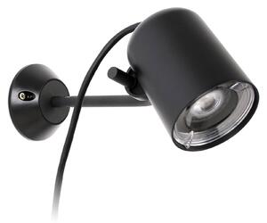 FARO BARCELONA Proiector de perete versatil Flow inclusiv crampon, Negru, Plastic, Modern, Spot de exterior / vârf de pământ