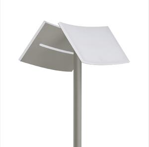 HELL Evolo CCT Lampadar LED cu lumină de lectură, taupe, reglabil, Bej, Camera de zi / sufragerie, Metal, Modern, Lumină de lectură