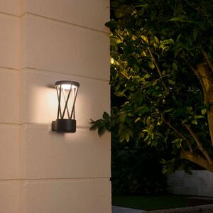 FARO BARCELONA Aplică LED de exterior Twist, Negru, Metal, Modern