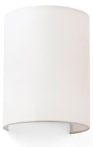 FARO BARCELONA Aplică de perete Cotton, bombată, 20 x 15 cm, bej, reglabil, Bej, Camera de zi / sufragerie, Țesătură / Textil, Modern