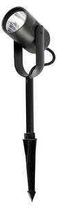 FARO BARCELONA Lampă LED cu crampon de sol Slot, 20 cm, Negru, Metal, Modern
