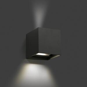 FARO BARCELONA Aplică LED de exterior Olan, gri închis, Gri, Metal, Modern