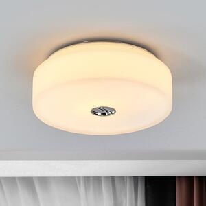 FLOS Mini buton plafonieră din sticlă, reglabil, Alb, Baie, Sticlă, Design, Perete rotund