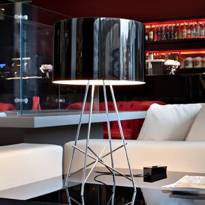 FLOS Ray T lampă de masă, abajur negru, reglabil, Negru, Camera de zi / sufragerie, Metal, Design