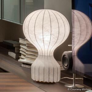 FLOS Lampă de masă design Gatto, alb, înălțime 56 cm, reglabil, Alb, Camera de zi / sufragerie, Țesătură / Textil, Design