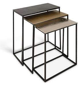 Rousseau Set de mese laterale, 3 piese, „Triplex” metal, multicolor 3960
