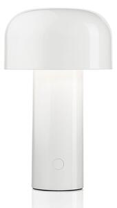 FLOS Bellhop lampă de masă LED încărcabilă, albă, reglabil, Alb, Camera de zi / sufragerie, Plastic, Design