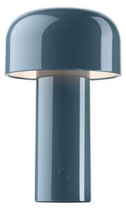 FLOS Bellhop lampă de masă LED, gri-albăstrui, reglabil, Albastru, Camera de zi / sufragerie, Plastic, Design