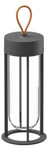 Flos Architectural FLOS, Vitro Unplugged lampă LED, gri, 2700K, reglabil, Negru, Metal, Design