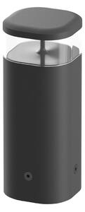 Flos Architectural FLOS Pointbreak Bollard 2, 2.700K antracit 30cm, Negru, Metal, Design