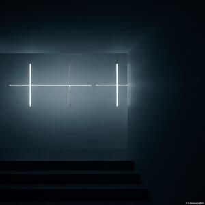 FLOS Coordonate Wall 2 lampă perete LED, arge moon, Gri, Camera de zi / sufragerie, Metal, Design