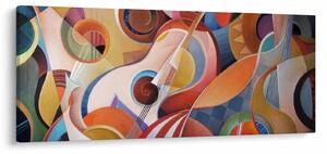 Tablou - Abstract muzical (120x50 cm)