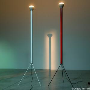 FLOS Luminator lampadar, roșu, înălțime 189 cm, metal, reglabil, Roșu, Camera de zi / sufragerie, Metal