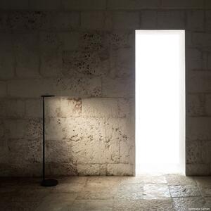Flos Architectural FLOS Oblique Floor lampă podea LED 927 USB antraci, reglabil, Negru, Camera de zi / sufragerie, Metal, Proiector suspendat