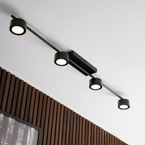 Plafoniere Nordlux, Clyde, reglabil, Negru, Camera de zi, Metal, Modern