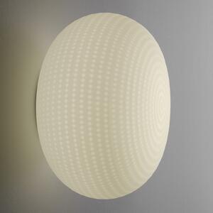 Fontana Arte Bianca - aplică sau plafonieră, reglabil, Alb, Camera de zi / sufragerie, Sticlă, Design, Plafon rotund direct