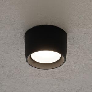 Fumagalli Downlight Livia Ø 16 cm negru/polizat din rășină sintetică GX53 CCT, Negru, Baie, Plastic, Modern