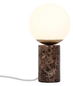 Lampă de masă Nordlux, Lilly Marble, Maro / Rugină, Camera de zi, Piatră