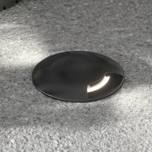 Fumagalli Lampă încastrare sol Ceci 160-2L rotundă 10W CCT, Negru, Plastic, Modern, Corpuri de iluminat încastrate rotunde