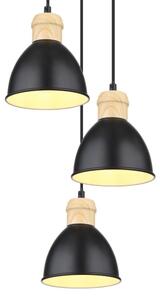 Lustră pe cablu WIHO 3xE27/40W/230V Globo 54018-3HS