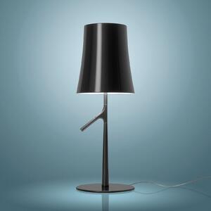 Foscarini Birdie LED piccola lampă de masă grafit, reglabil, Negru, Camera de zi / sufragerie, Plastic, Design