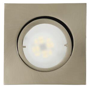 Busch Joanie - lampă încastrată LED, fier periat, reglabil, Metalic, Camera de zi / sufragerie, Metal, Modern, Luminile încastrate unghiulare