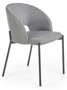 Scaun de bucaterie Alanna, gri/negru