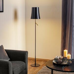 Foscarini Birdie LED Lettura lampă de podea grafit, reglabil, Negru, Camera de zi / sufragerie, Plastic, Design