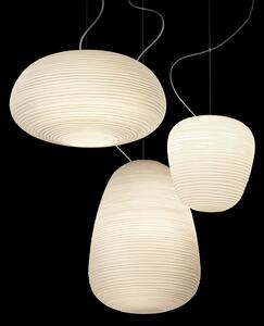 Foscarini Rituals 3 Lampă suspendată din sticlă, reglabil, Alb, Camera de zi / sufragerie, Sticlă, Design