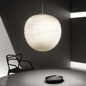 Foscarini Rituals XL E27-LED-lampă suspendată din sticlă, reglabil, Alb, Camera de zi / sufragerie, Sticlă, Design
