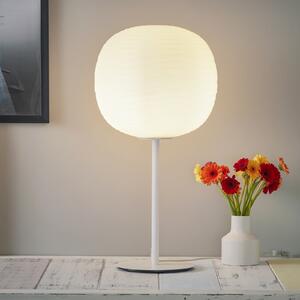 Foscarini Gem tavolo alta lampă de masă, alb, reglabil, Alb, Camera de zi / sufragerie, Sticlă, Design