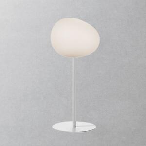 Foscarini Gregg media alta lampă de masă, alb, reglabil, Alb, Camera de zi / sufragerie, Sticlă, Design