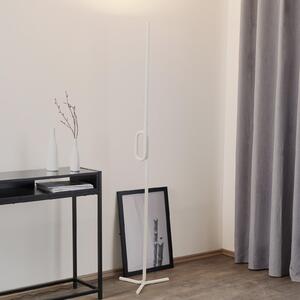Foscarini Tobia terra lampă de podea LED, alb, reglabil, Alb, Camera de zi / sufragerie, Metal, Design