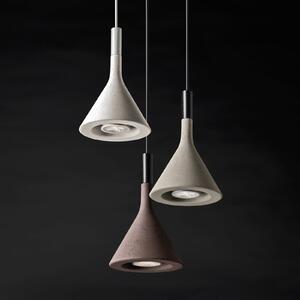 Foscarini Aplomb Mini Lampă suspendată din beton, albă, reglabil, Alb, Bucătărie, Beton, Design