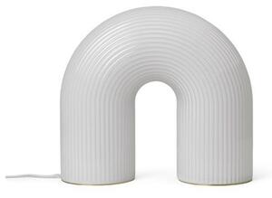 Lampă de masă ferm LIVING, Vuelta, reglabil, Alb, Camera de zi, Sticlă, Design