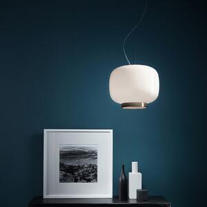 Foscarini Chouchin Reverse 3 pendul LED alb/gri, reglabil, Alb, Bucătărie, Sticlă, Design