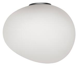 Foscarini Gregg grande semi 1 aplică, grafit, reglabil, Alb, Camera de zi / sufragerie, Sticlă, Design